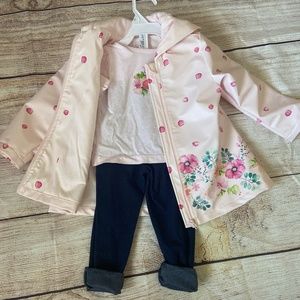 NWT Little Me Girls 3 piece set size 24 months/2T